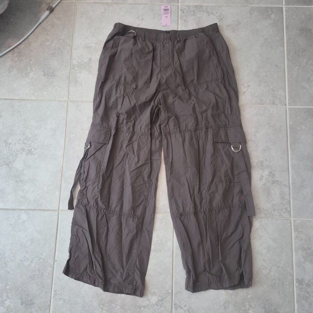 Womens Wild Fable Mid-Rise Cargo Wide Leg Pants